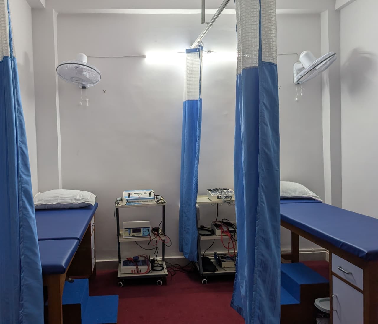 Reception and waiting area inside the clinic